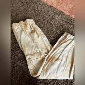 Cream Marble Pants